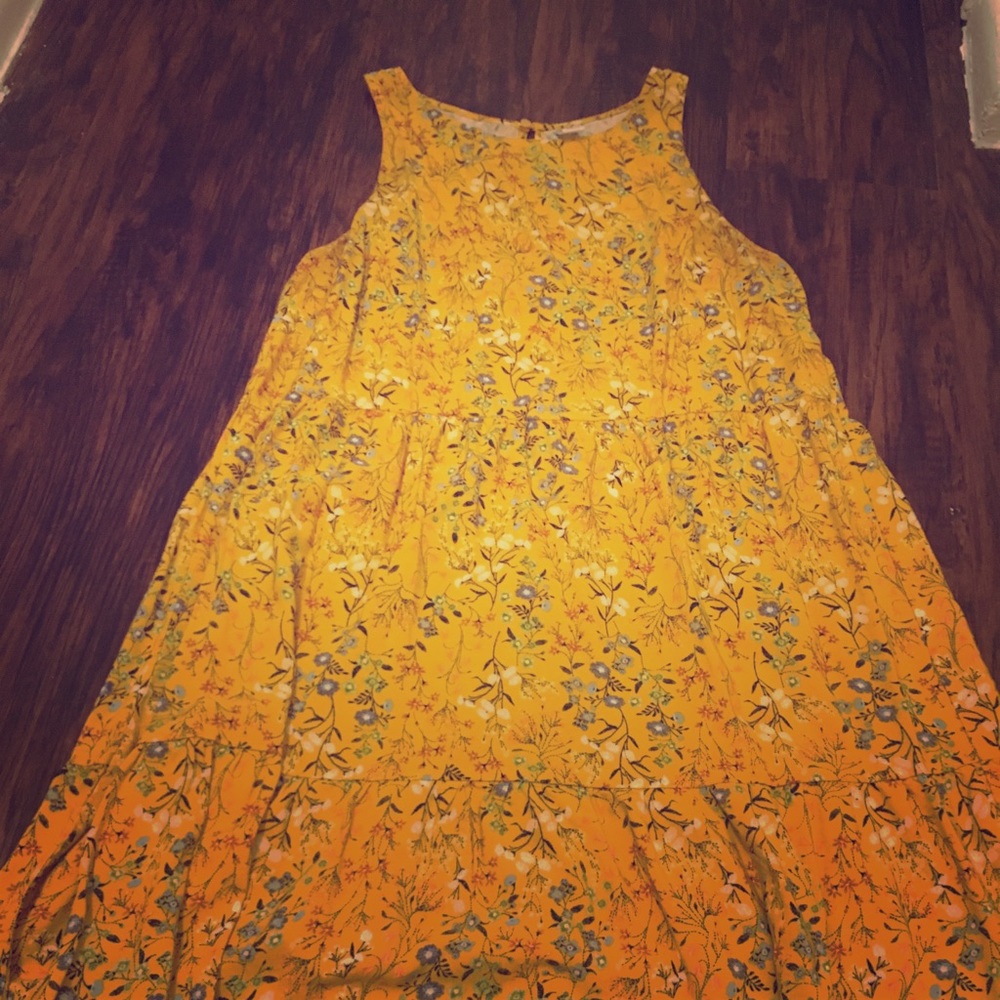 Yellow Floral Sundress